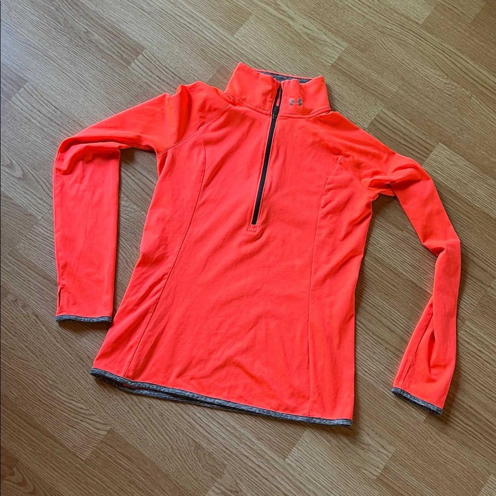 Under Armour Vibrant Orange Athletic Pullover XS